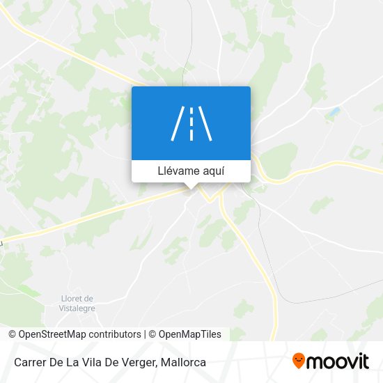 Mapa Carrer De La Vila De Verger