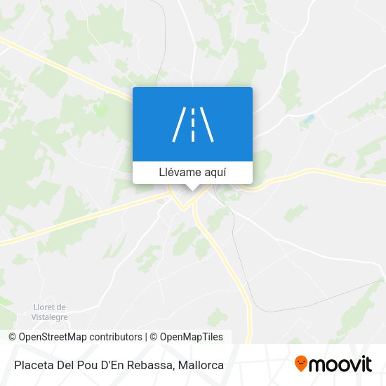 Mapa Placeta Del Pou D'En Rebassa