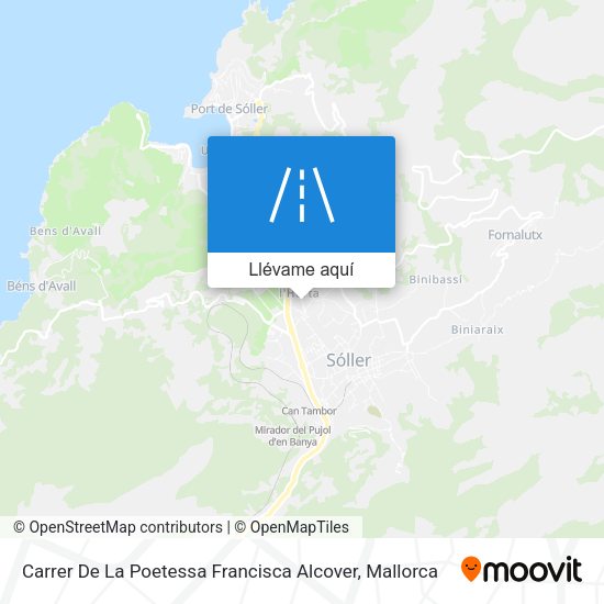 Mapa Carrer De La Poetessa Francisca Alcover