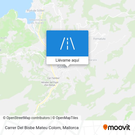 Mapa Carrer Del Bisbe Mateu Colom