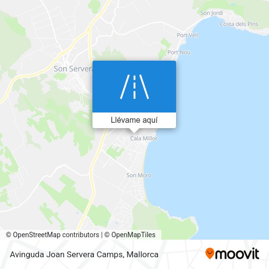 Mapa Avinguda Joan Servera Camps