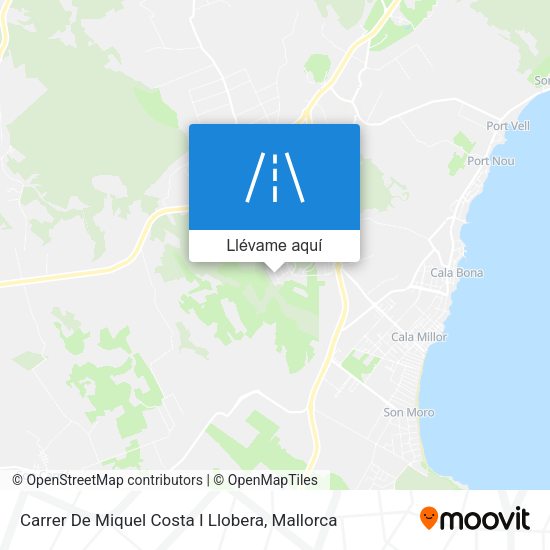 Mapa Carrer De Miquel Costa I Llobera
