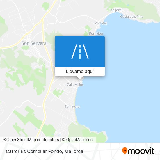Mapa Carrer Es Comellar Fondo