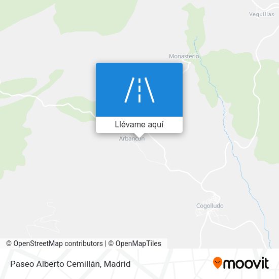 Mapa Paseo Alberto Cemillán