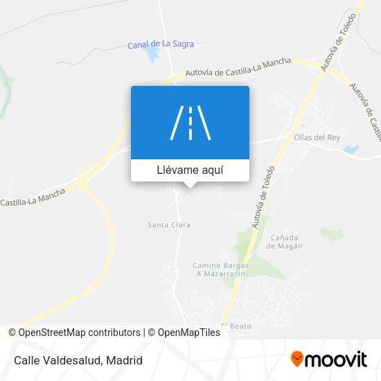 Mapa Calle Valdesalud