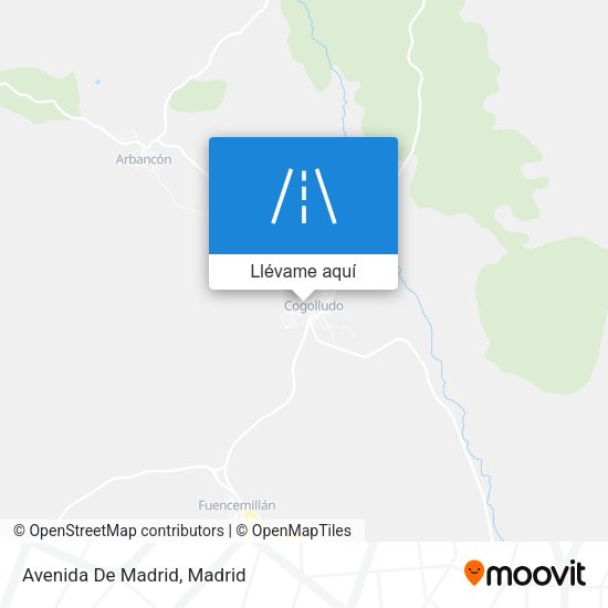 Mapa Avenida De Madrid