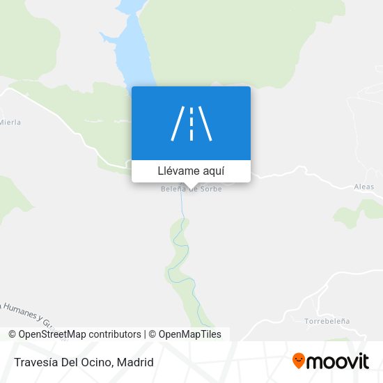 Mapa Travesía Del Ocino