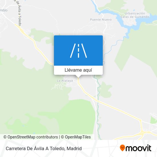 Mapa Carretera De Ávila A Toledo