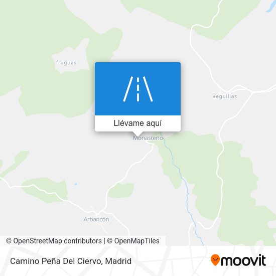 Mapa Camino Peña Del Ciervo