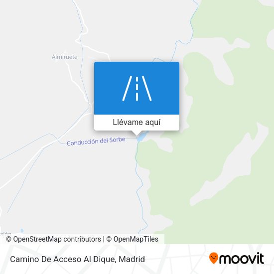Mapa Camino De Acceso Al Dique