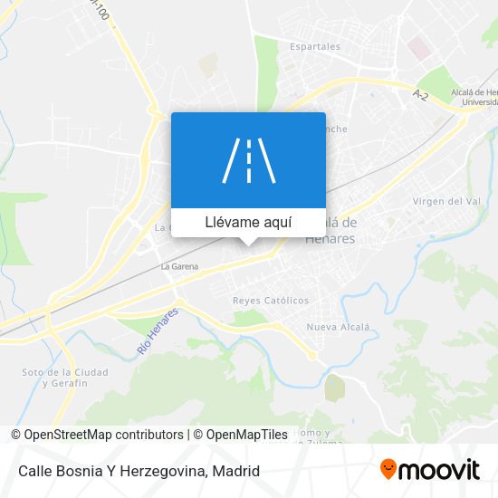 Mapa Calle Bosnia Y Herzegovina