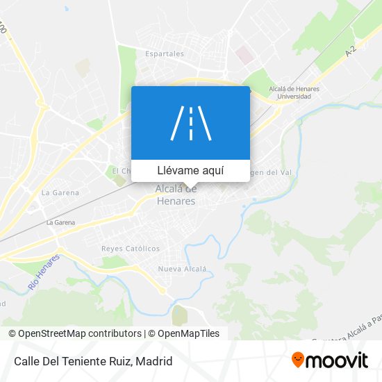 Mapa Calle Del Teniente Ruiz