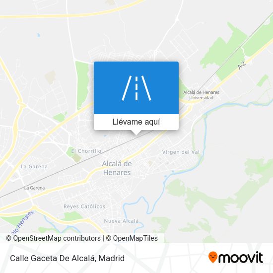 Mapa Calle Gaceta De Alcalá