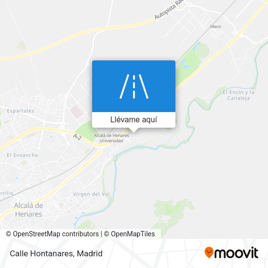 Mapa Calle Hontanares