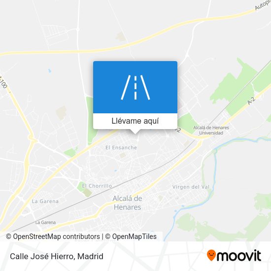 Mapa Calle José Hierro