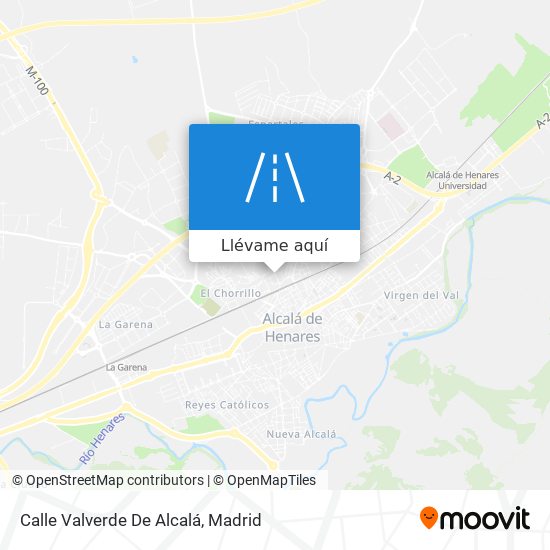 Mapa Calle Valverde De Alcalá