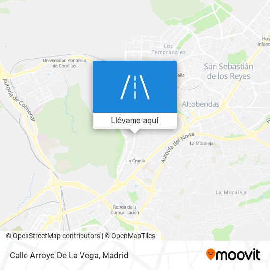 Mapa Calle Arroyo De La Vega