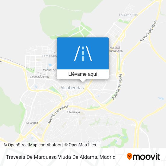 Mapa Travesía De Marquesa Viuda De Aldama