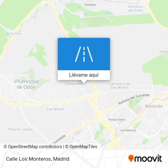 Mapa Calle Los Monteros