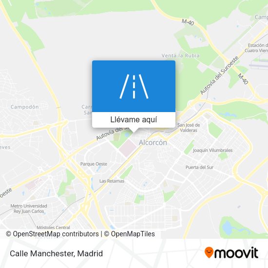 Mapa Calle Manchester