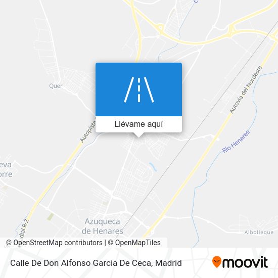 Mapa Calle De Don Alfonso Garcia De Ceca