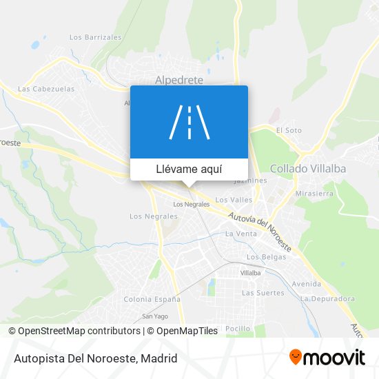 Mapa Autopista Del Noroeste