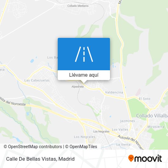 Mapa Calle De Bellas Vistas
