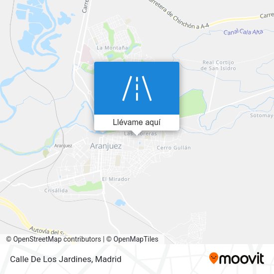 Mapa Calle De Los Jardines