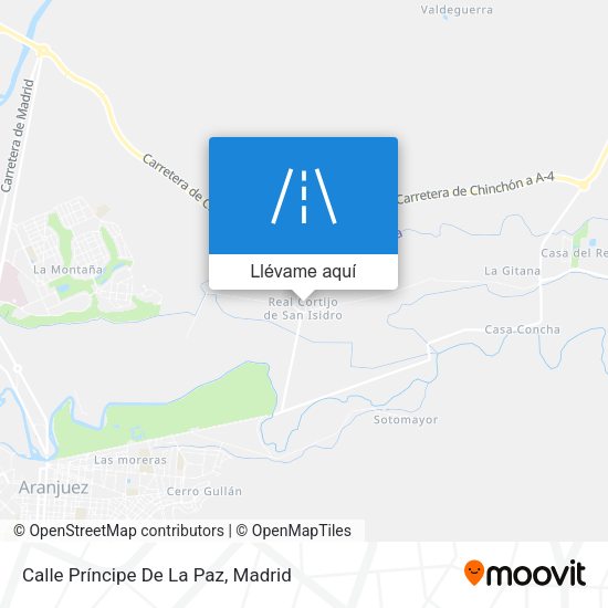Mapa Calle Príncipe De La Paz