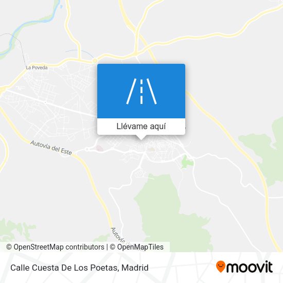 Mapa Calle Cuesta De Los Poetas