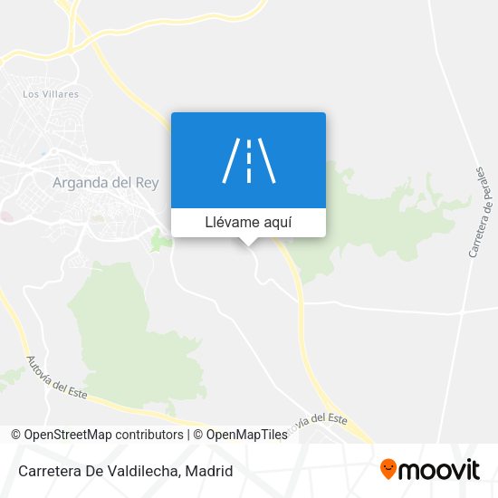 Mapa Carretera De Valdilecha