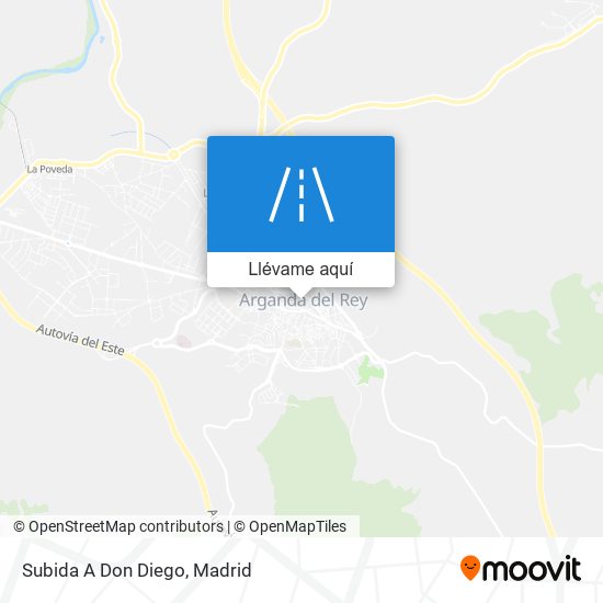 Mapa Subida A Don Diego