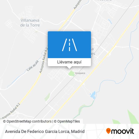 Mapa Avenida De Federico García Lorca
