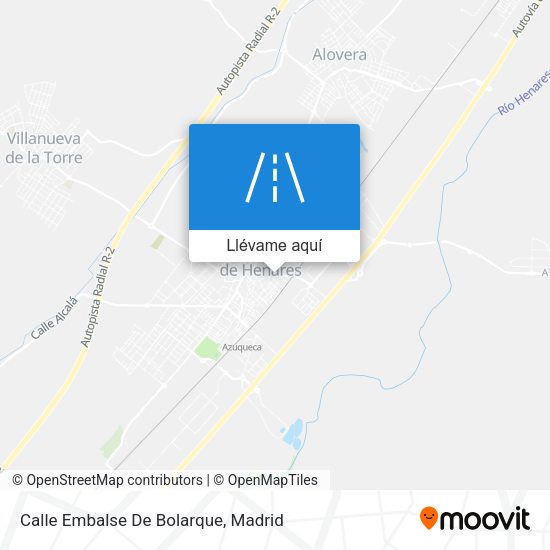 Mapa Calle Embalse De Bolarque