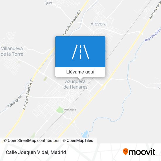 Mapa Calle Joaquín Vidal