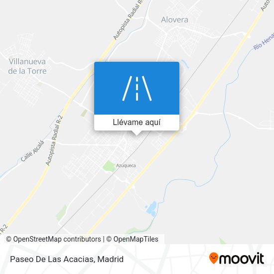 Mapa Paseo De Las Acacias