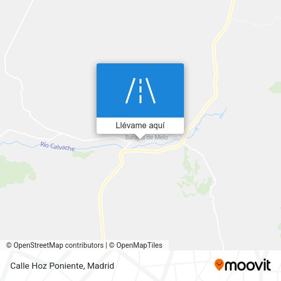 Mapa Calle Hoz Poniente