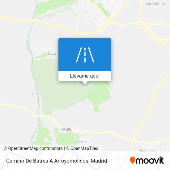 Mapa Camino De Batres A Arroyomolinos