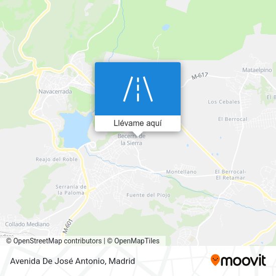 Mapa Avenida De José Antonio