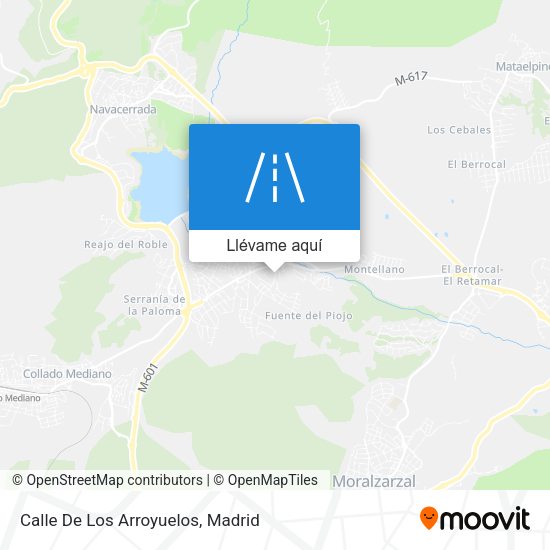 Mapa Calle De Los Arroyuelos