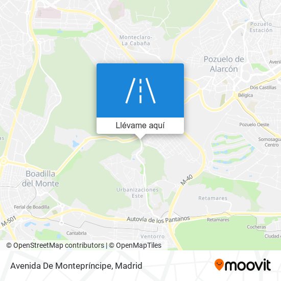 Mapa Avenida De Montepríncipe
