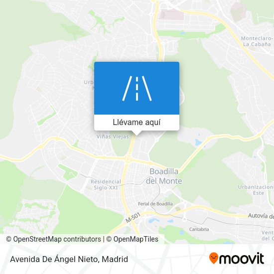 Mapa Avenida De Ángel Nieto