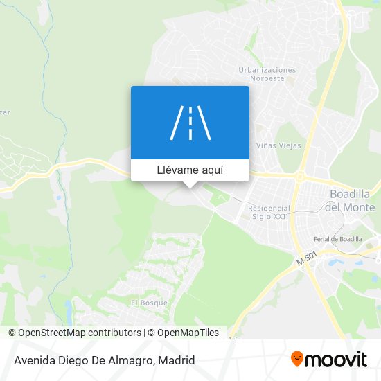 Mapa Avenida Diego De Almagro
