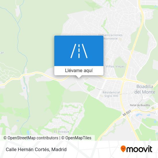 Mapa Calle Hernán Cortés