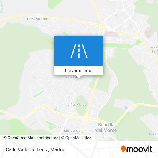 Mapa Calle Valle De Léniz