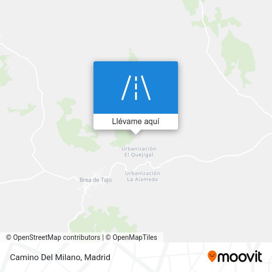 Mapa Camino Del Milano