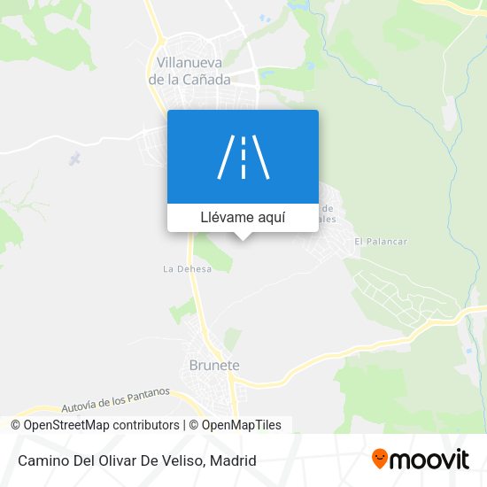Mapa Camino Del Olivar De Veliso