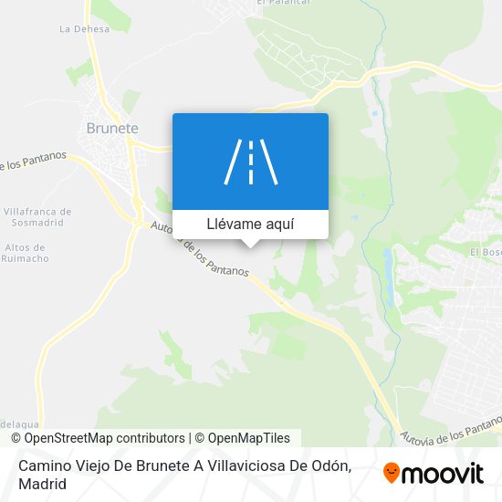 Mapa Camino Viejo De Brunete A Villaviciosa De Odón