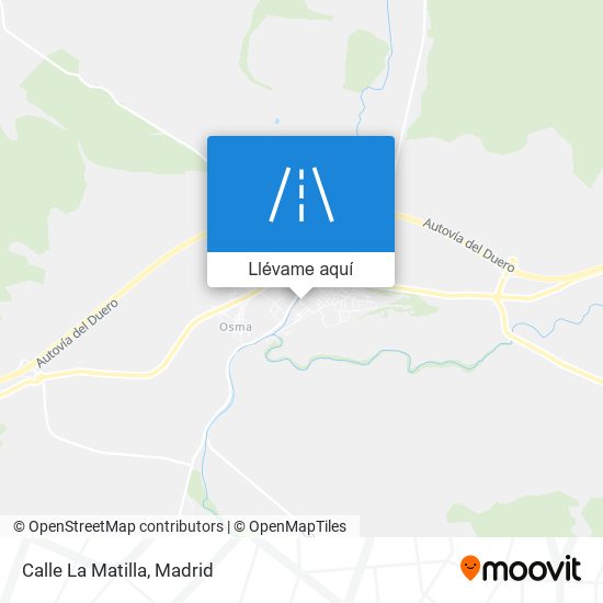 Mapa Calle La Matilla