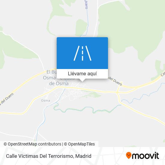 Mapa Calle Víctimas Del Terrorismo